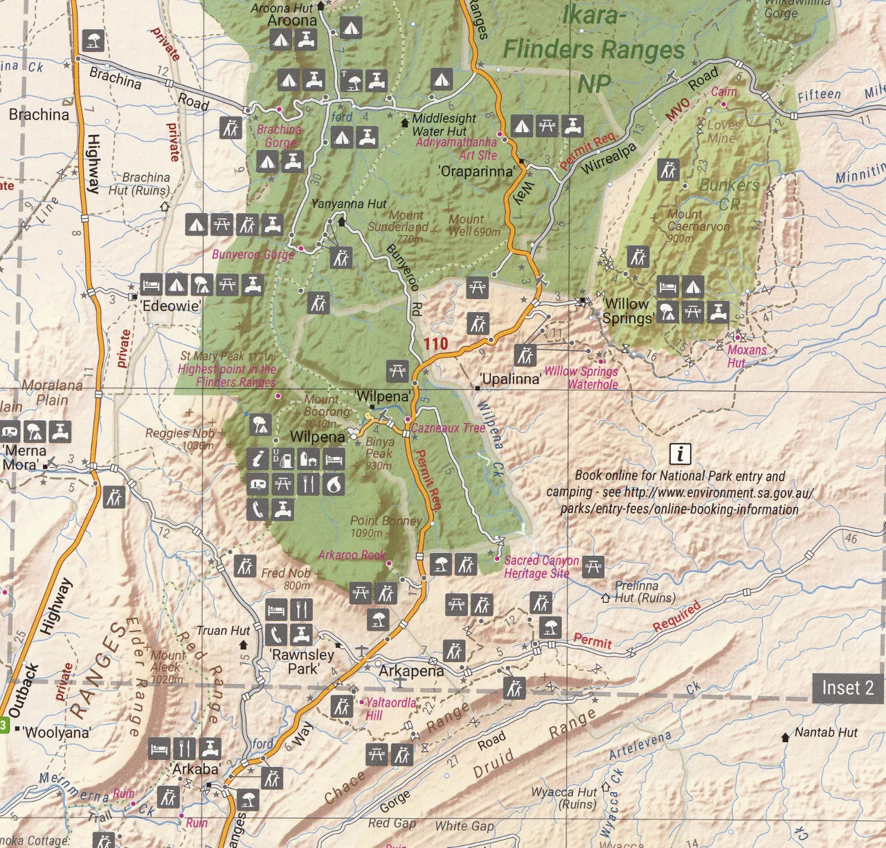 Flinders Ranges Hema Map 6th Edition - Image 4