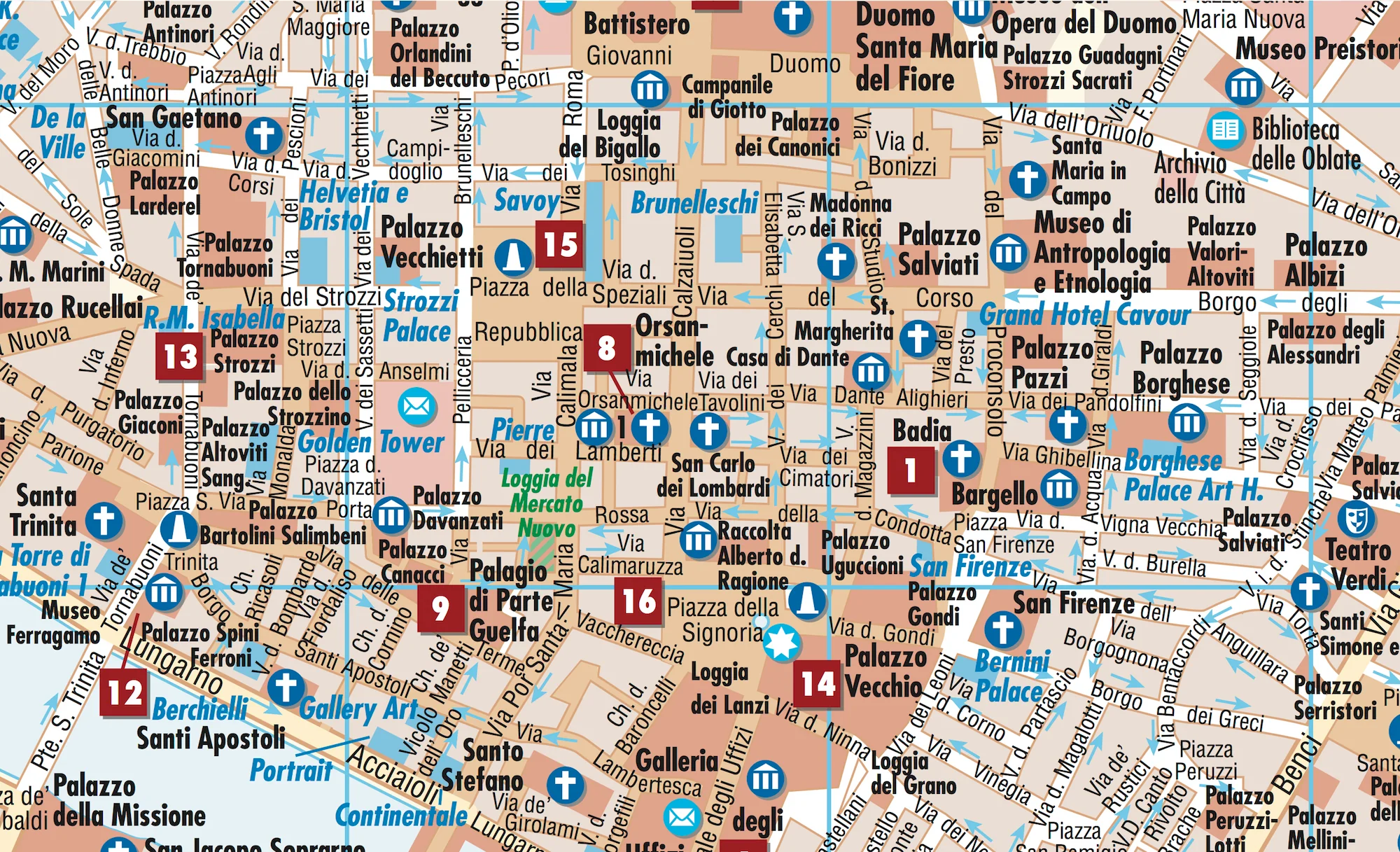 Florence Borch Folded Laminated Map - Image 4