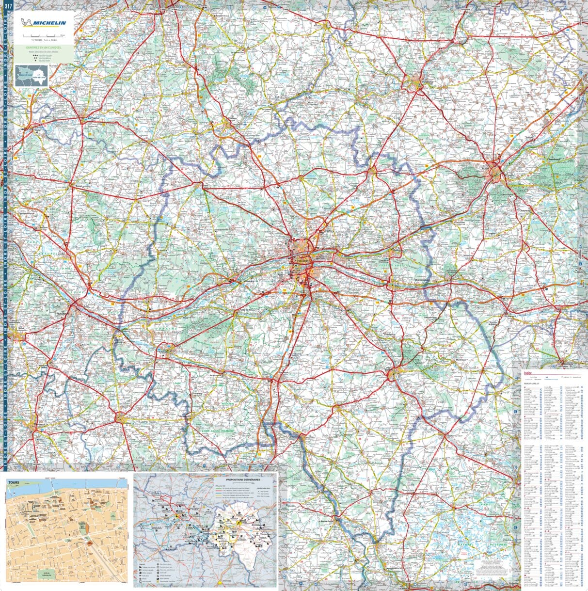France Indre-et-Loire / Maine-et-Loire Michelin Map 317 - Image 4
