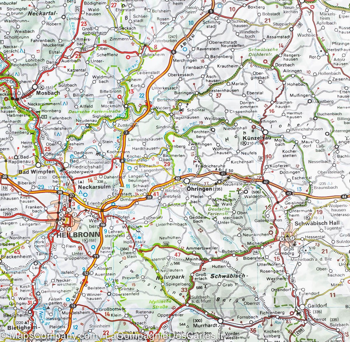 Germany South West Michelin Map 545 - Image 5
