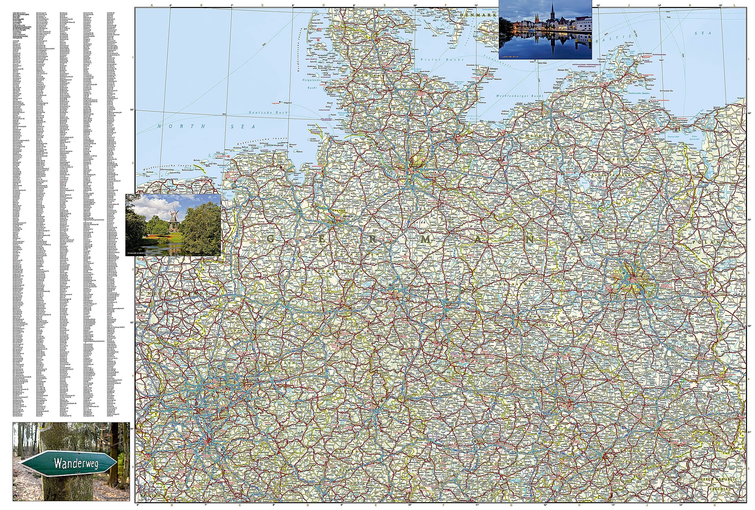Germany National Geographic Folded Map - Image 3