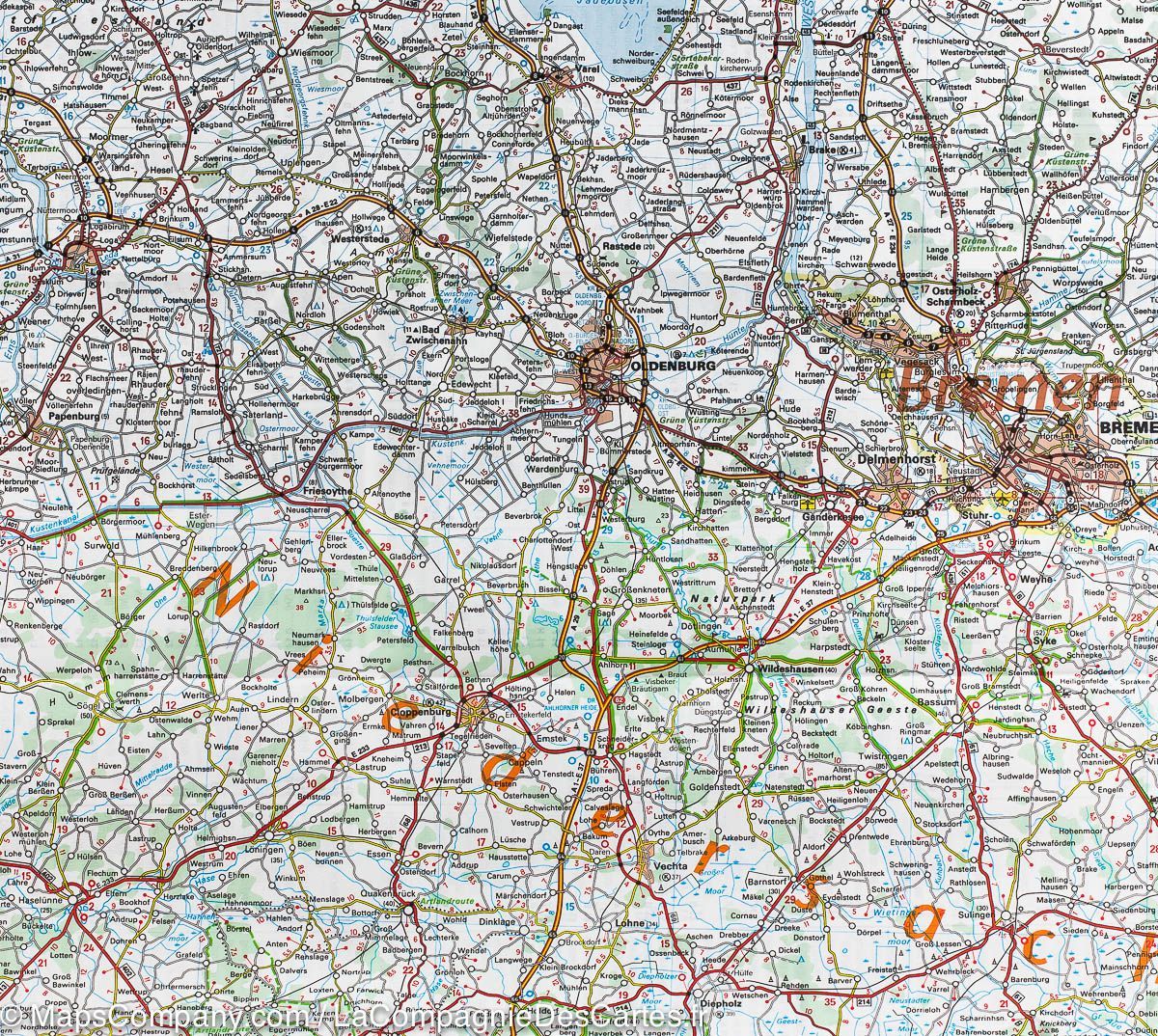 Germany North West Michelin Map 541 - Image 4