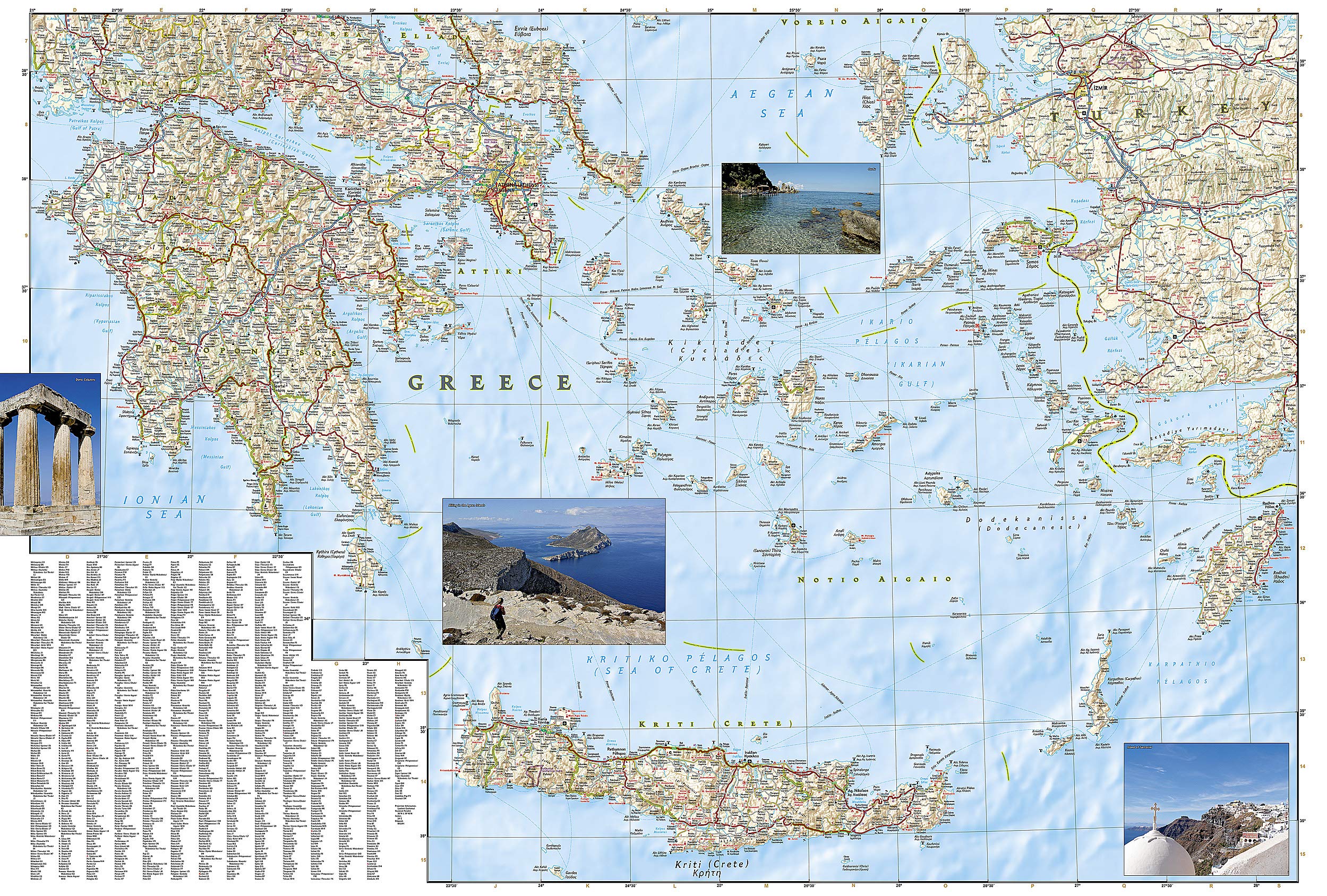 Greece National Geographic Folded Map - Image 3
