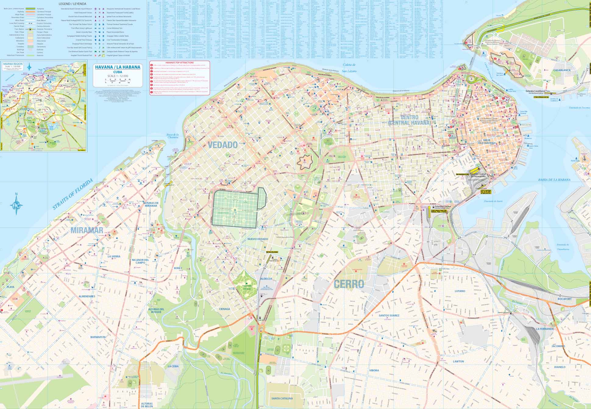 Havana & Central Cuba ITMB Map - Image 3
