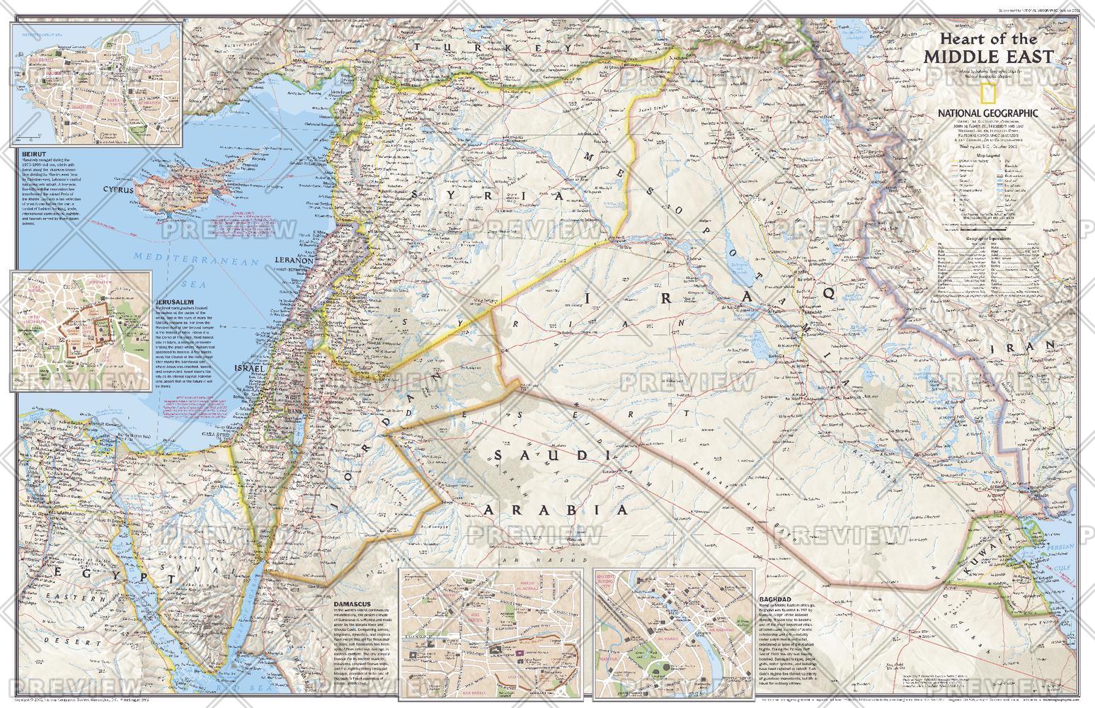 Heart of the Middle East - Published 2002 by National Geographic