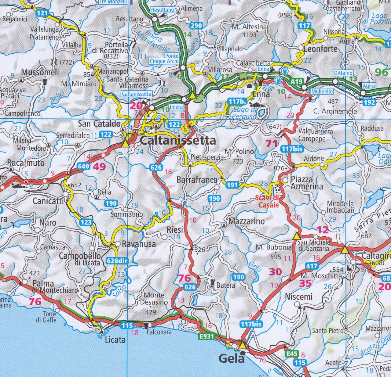 Italy South Hallwag Map - Image 4