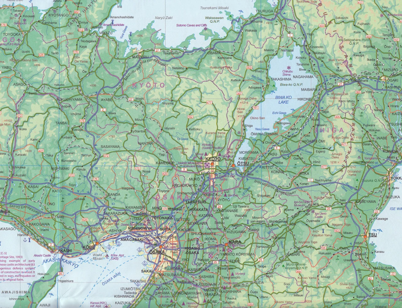 Japan South Railway & Road ITMB Map - Image 4