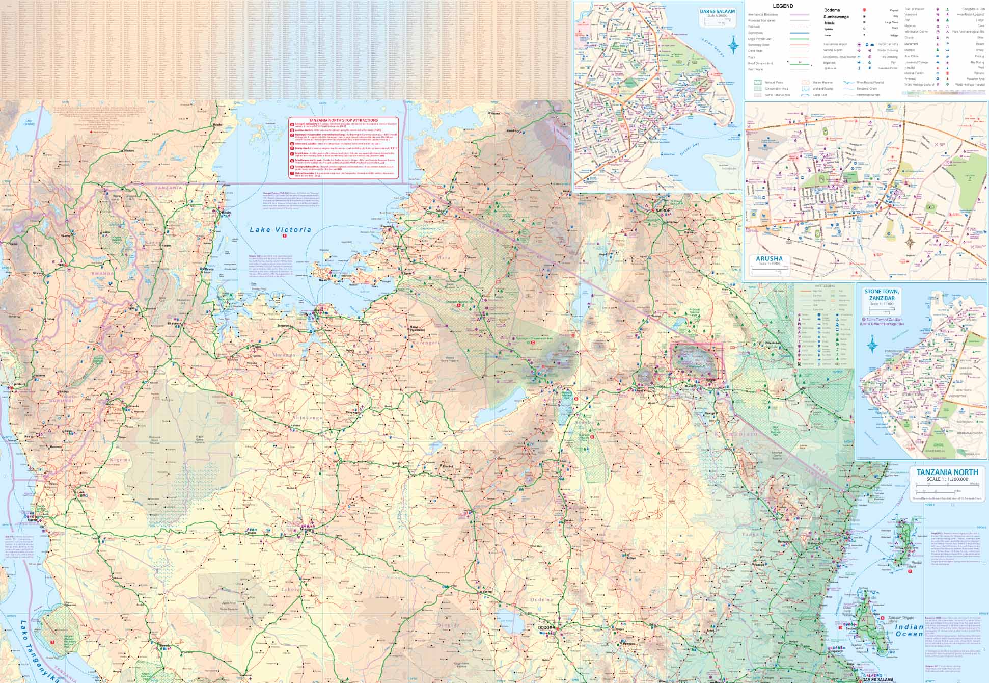 Kilimanjaro & Tanzania North ITMB Map - Image 3
