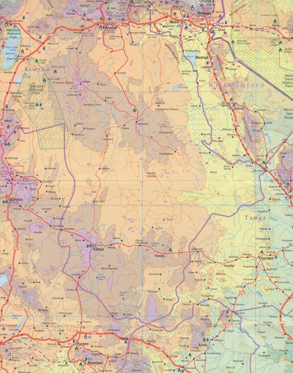 Kilimanjaro & Tanzania North ITMB Map - Image 4