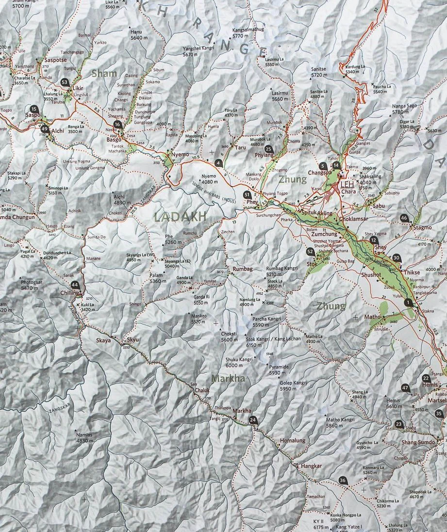 Ladakh & Zanskar Olizane Specialist Folded Map - Image 4