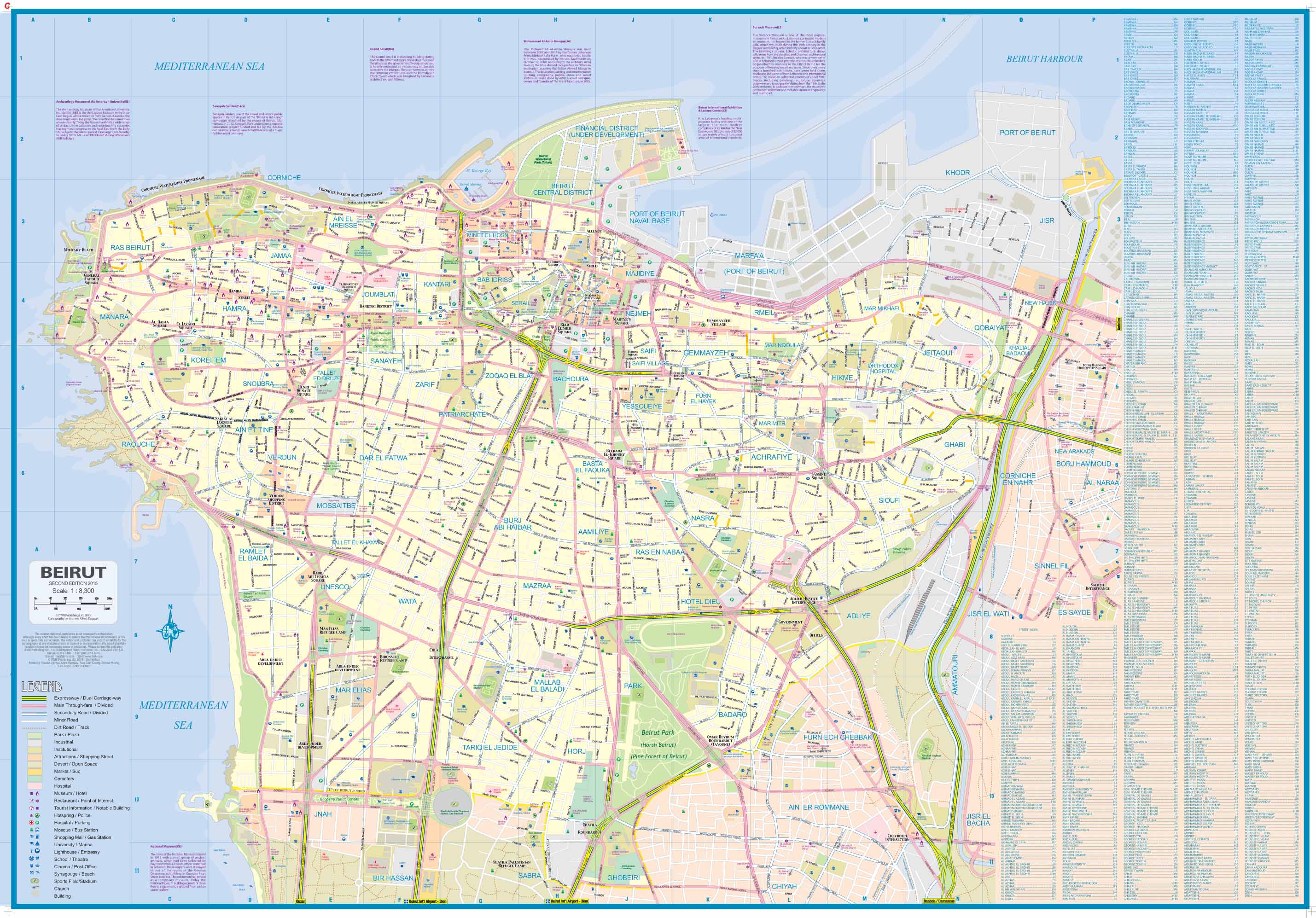 Lebanon Beirut ITMB Map - Image 3