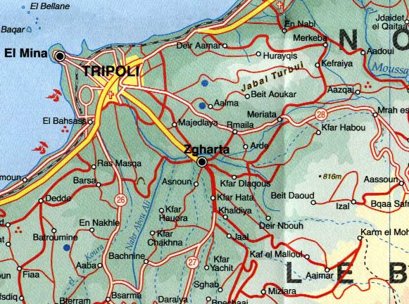 Lebanon Beirut ITMB Map - Image 4