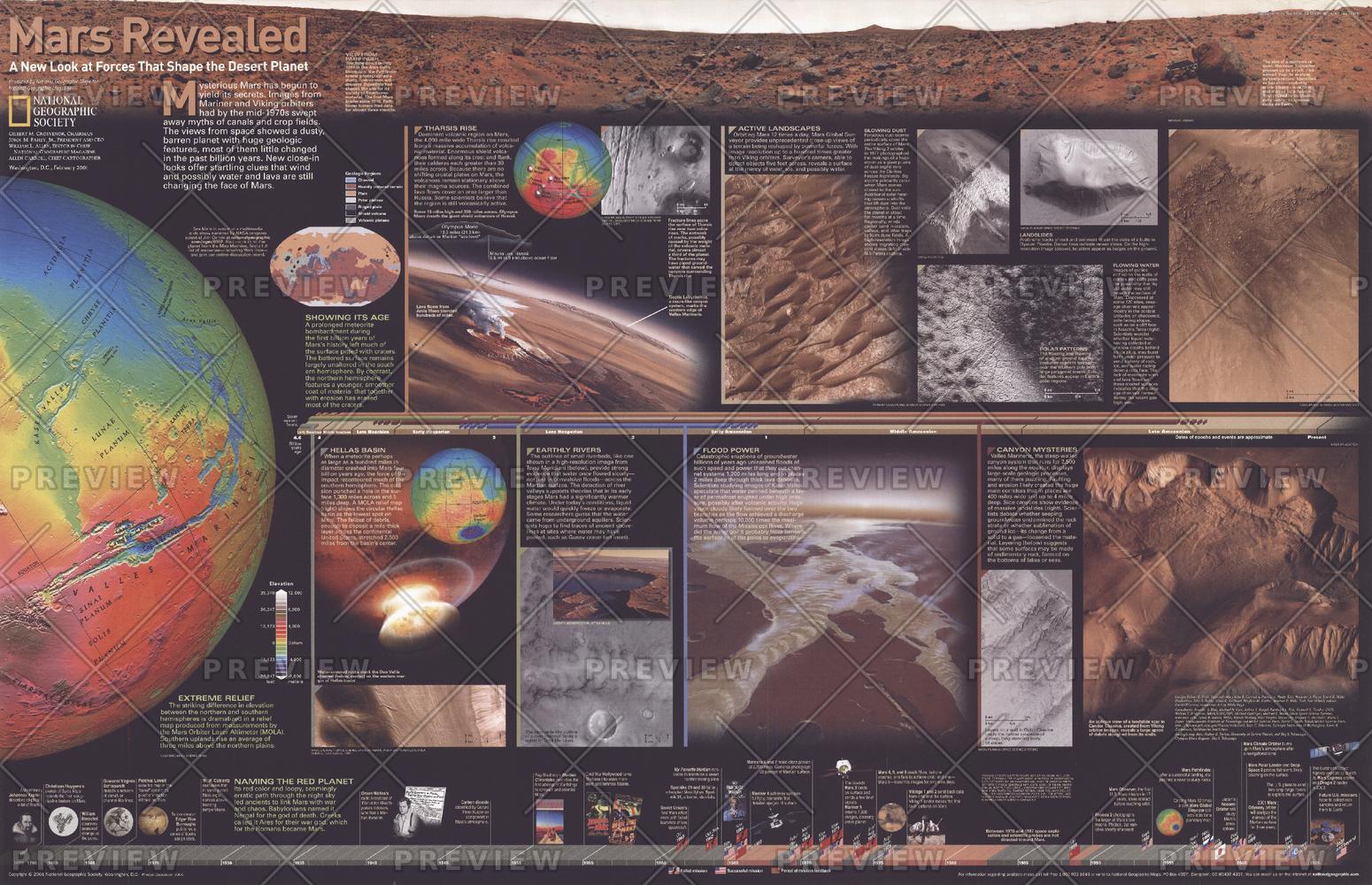 Mars Revealed, A New Look at Forces That Shape the Desert Planet - Published 2001 by National Geographic