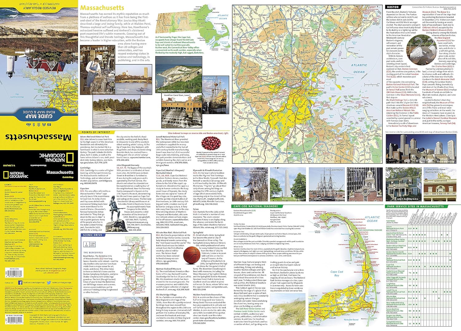 Massachusetts National Geographic Folded Map - Image 2