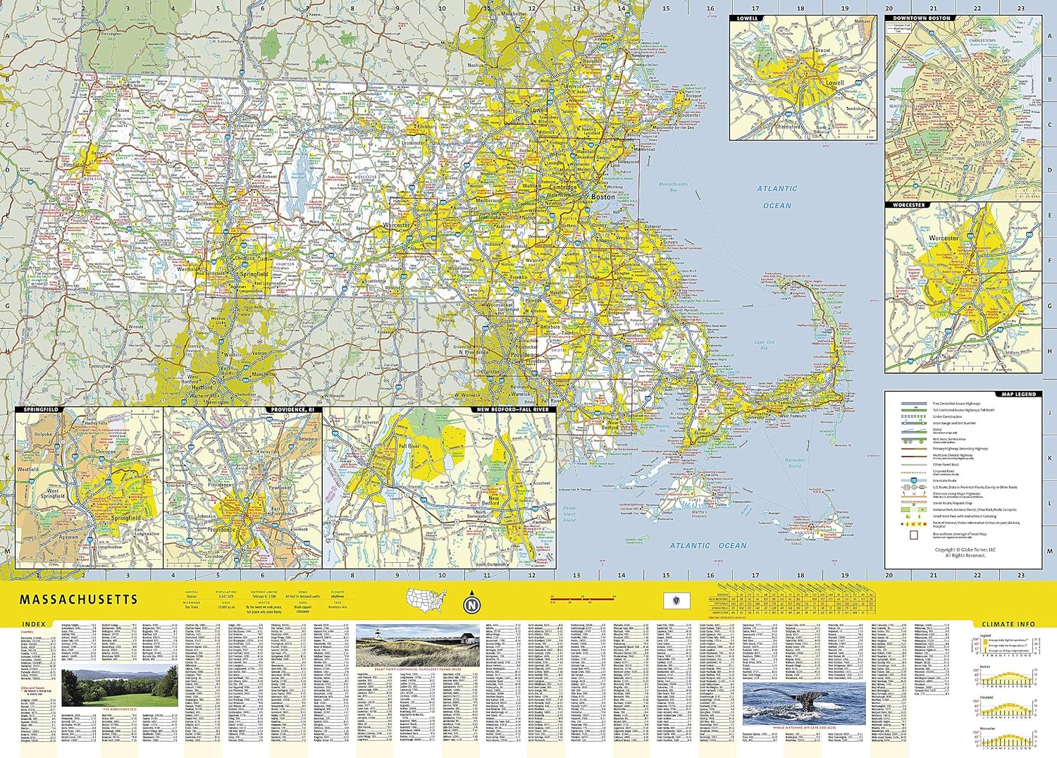Massachusetts National Geographic Folded Map - Image 3