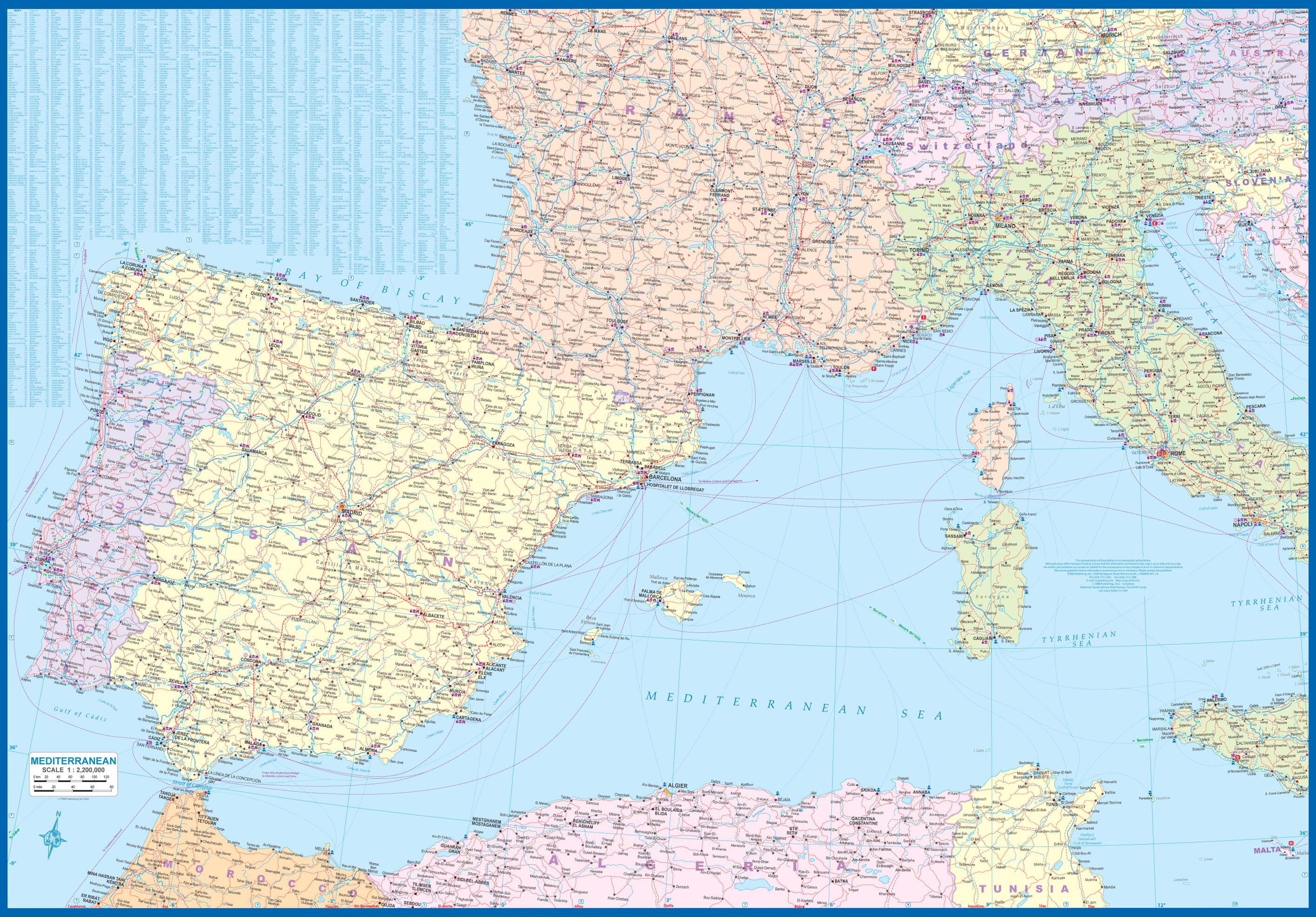 Mediterranean Cruising ITMB Map - Image 3