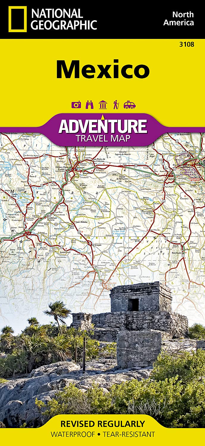 Mexico National Geographic Folded Map