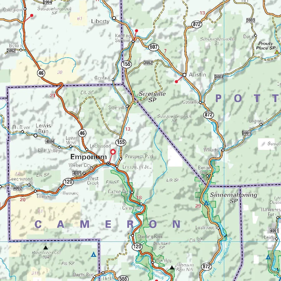 Mid Atlantic USA Michelin Map 582 - Image 5
