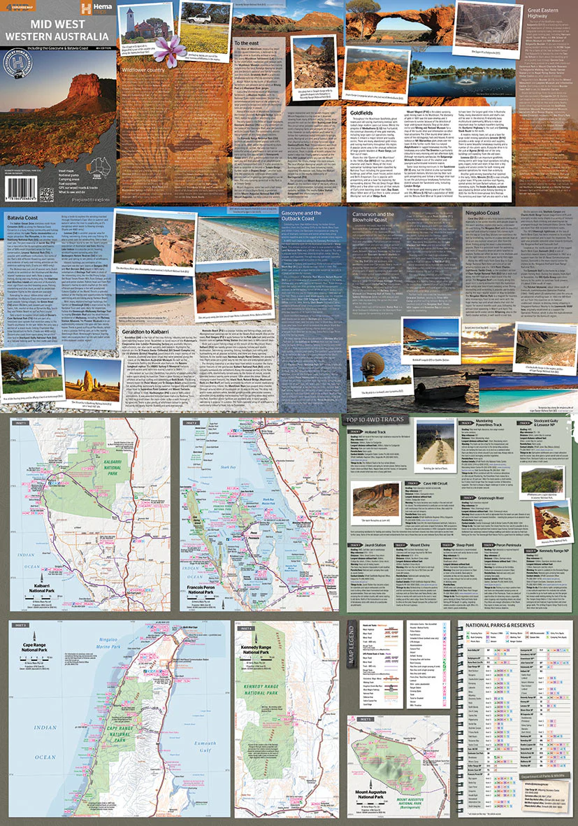 Hema Mid West Western Australia Map – 4th Edition - Image 3