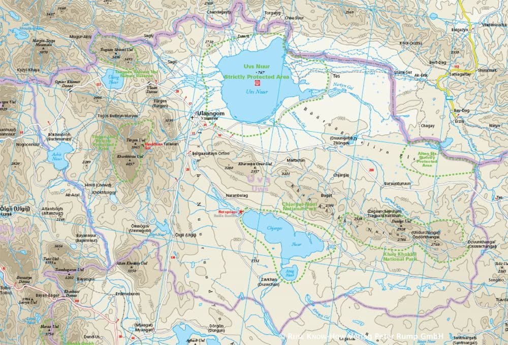 Mongolia Folded Map Reise - Image 3