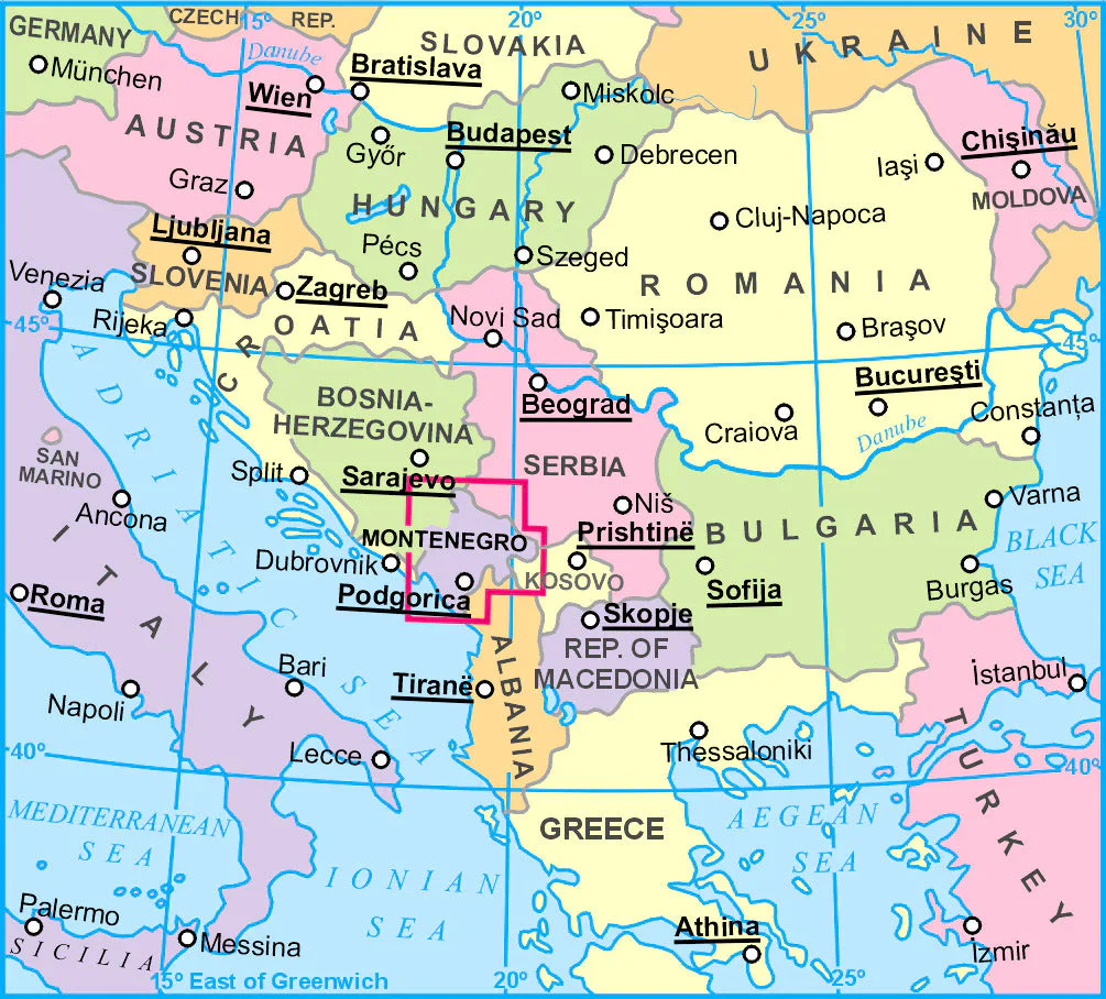 Montenegro & Albania North Gizi Maps Folded - Image 2