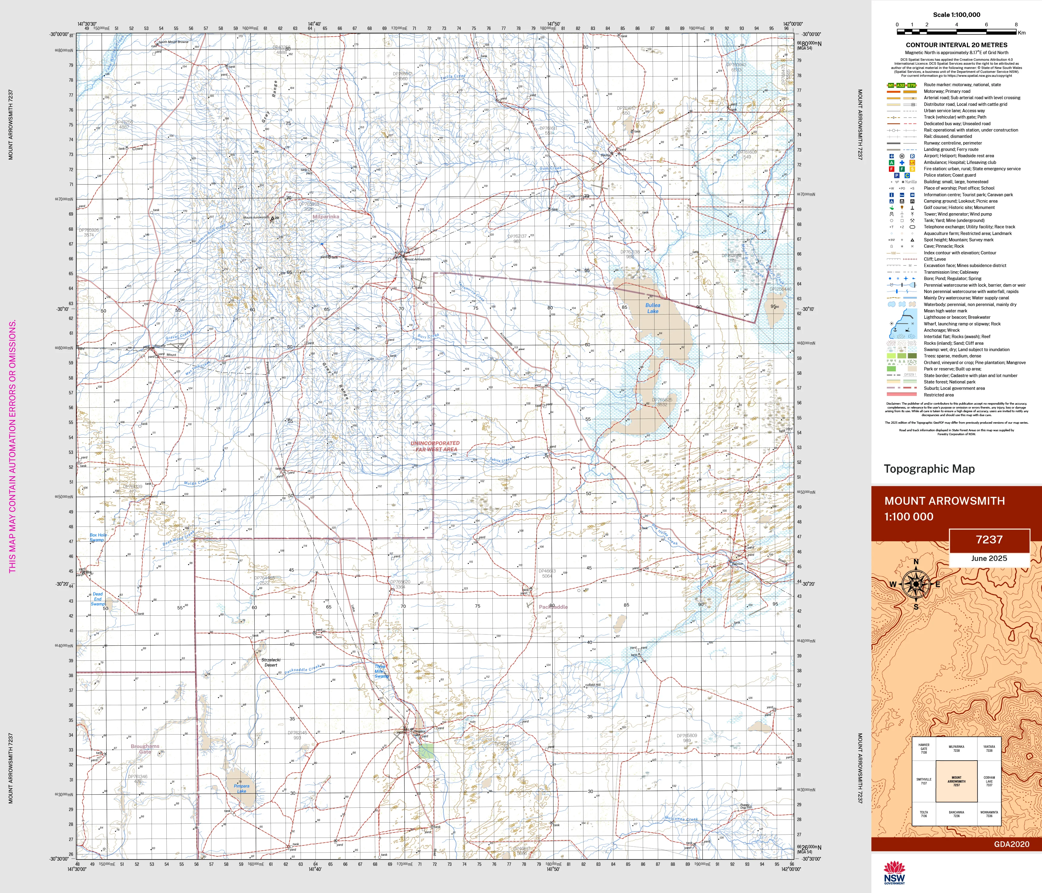 Mount Arrowsmith 7237 Topographic Map 1:100k