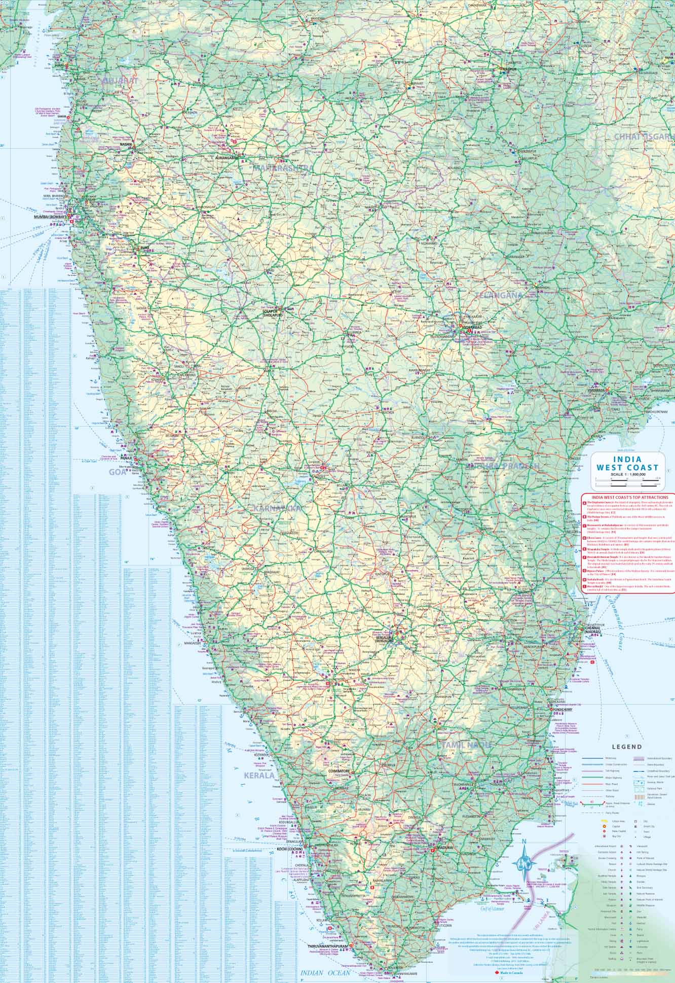 Mumbai & India West Coast ITMB Map - Image 3
