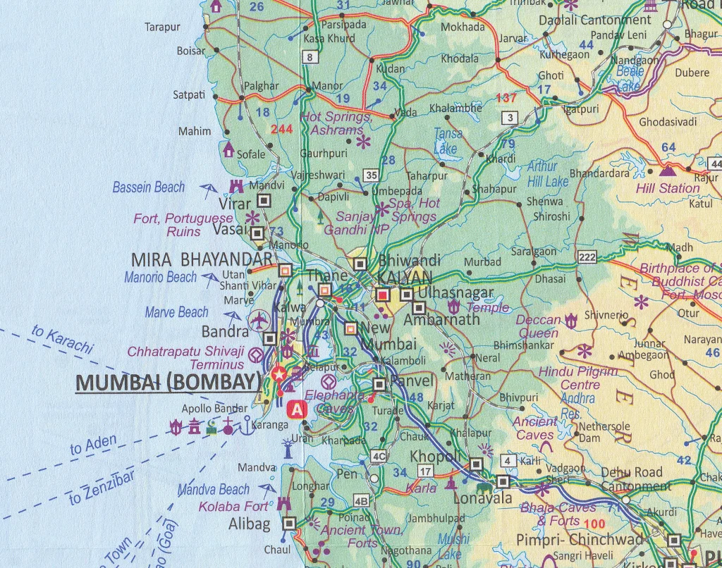 Mumbai & India West Coast ITMB Map - Image 6