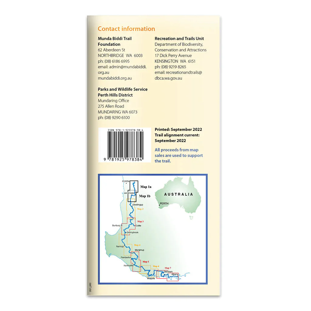 Munda Biddi Trail Map 4 – Capel River to Waistecote Road - Image 2