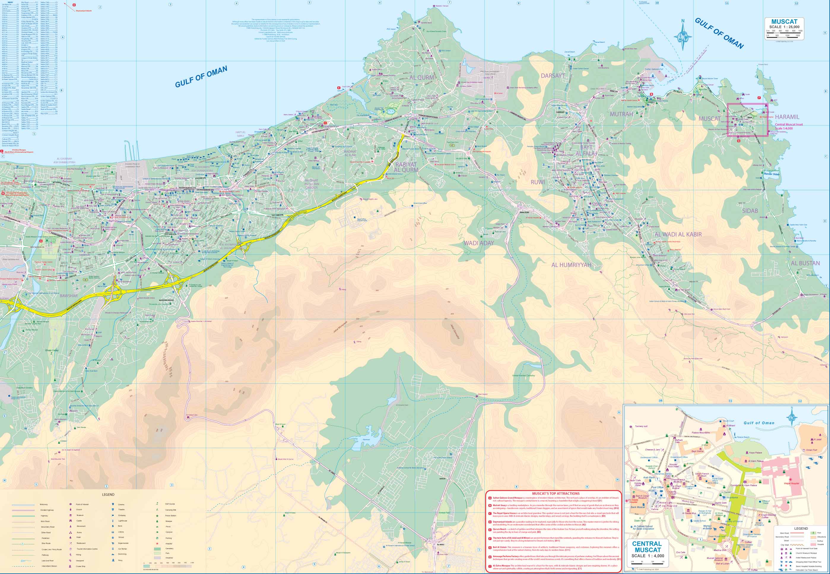 Muscat & Oman & ITMB Map - Image 3
