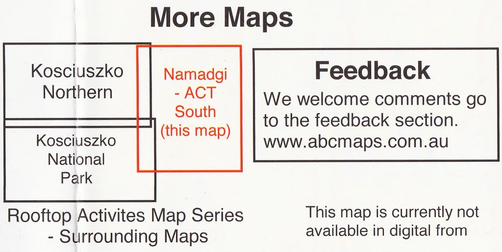 Namadgi - ACT South Activities Map Rooftop - Image 2