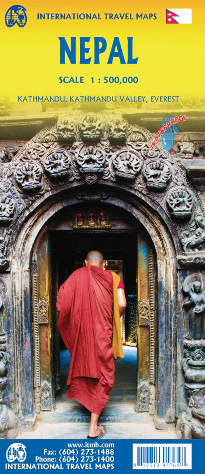 Nepal Map by ITMB – Folded Travel Map