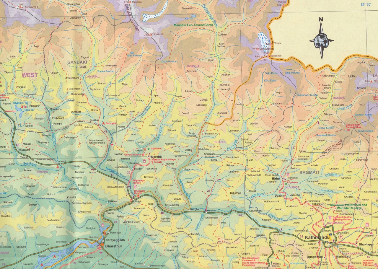 Nepal Map by ITMB – Folded Travel Map - Image 4