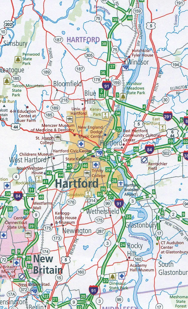 New England Hallwag USA Map - Image 6