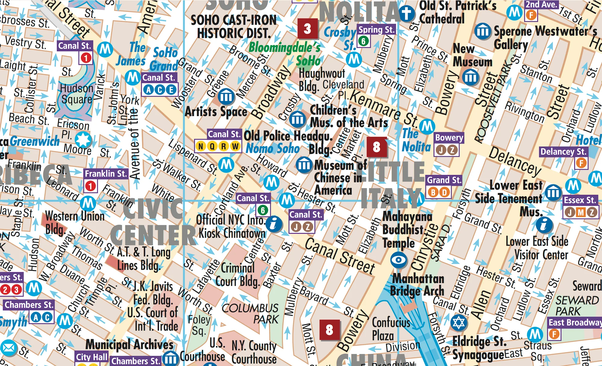 New York City Folded Laminated Map – Borch - Image 4