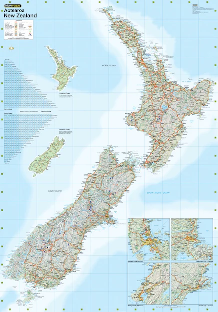 New Zealand Kiwimaps Folded Map - Image 2