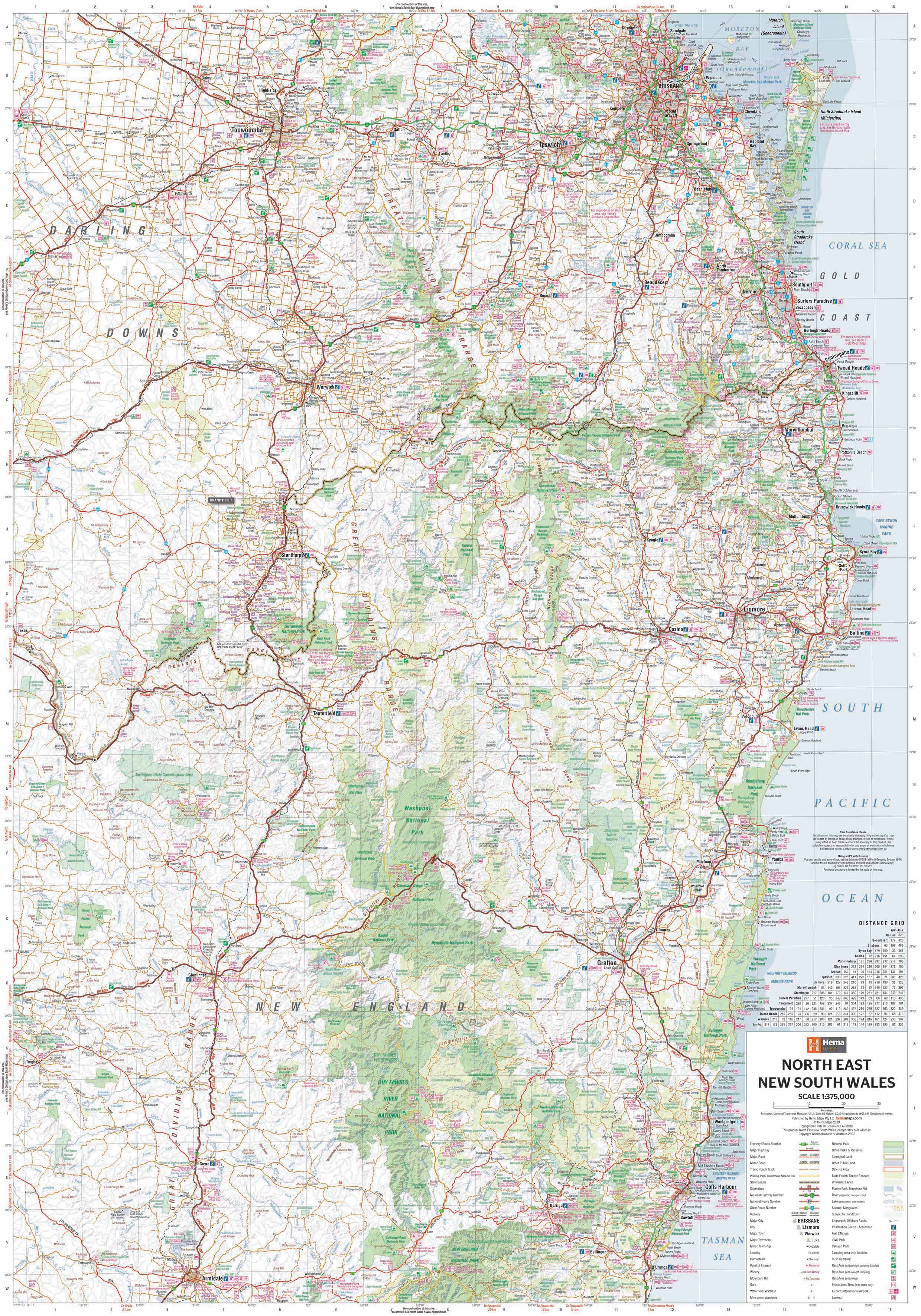 North East New South Wales Hema Map - Image 2