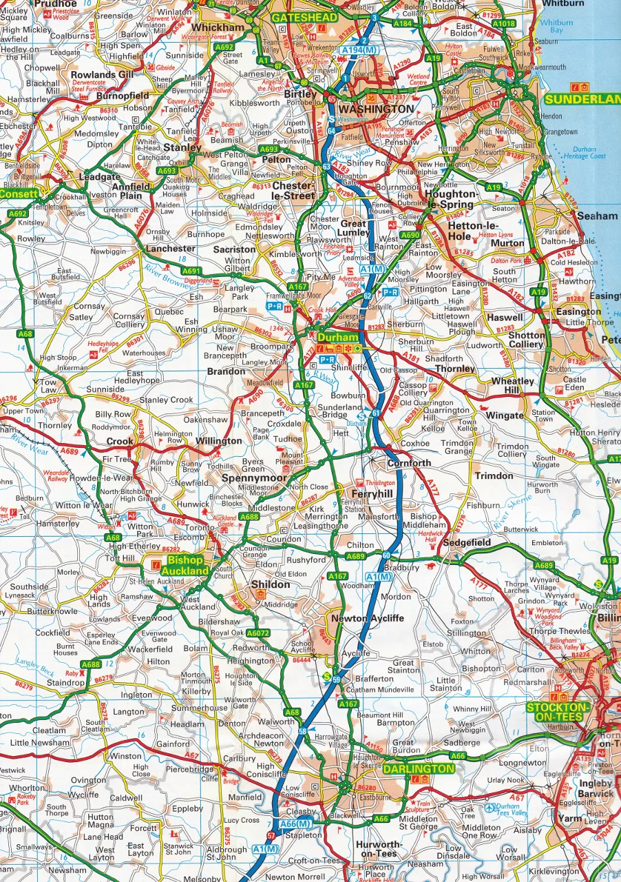 North of England and Scottish Borders AA Road Map 8 - Image 4