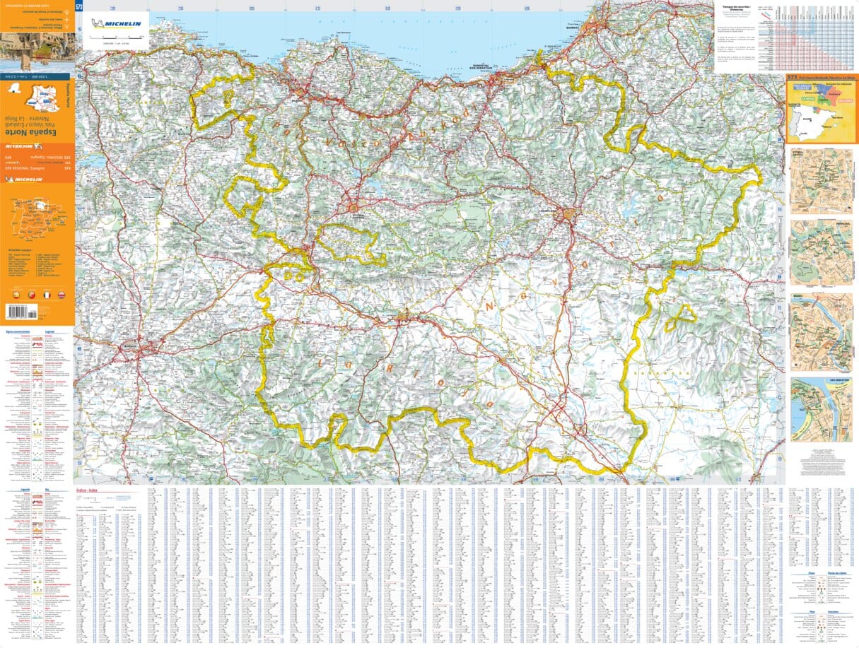 Spain North - Basque Country, Navarra, Rioja Michelin Map 573 - Image 3