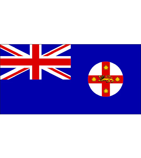 New South Wales Flag with Sleeve (knitted) 1800 x 900mm
