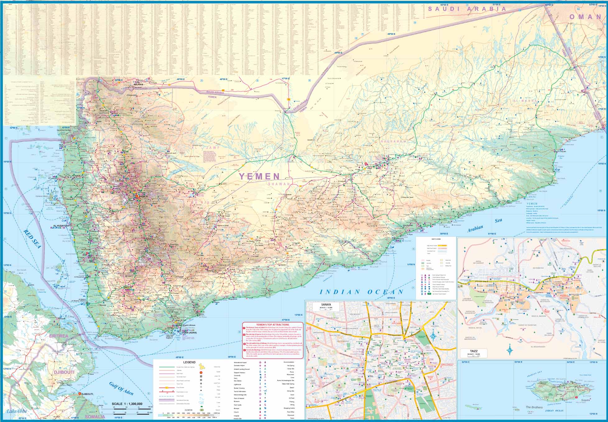 Oman & Yemen ITMB Map - Image 3