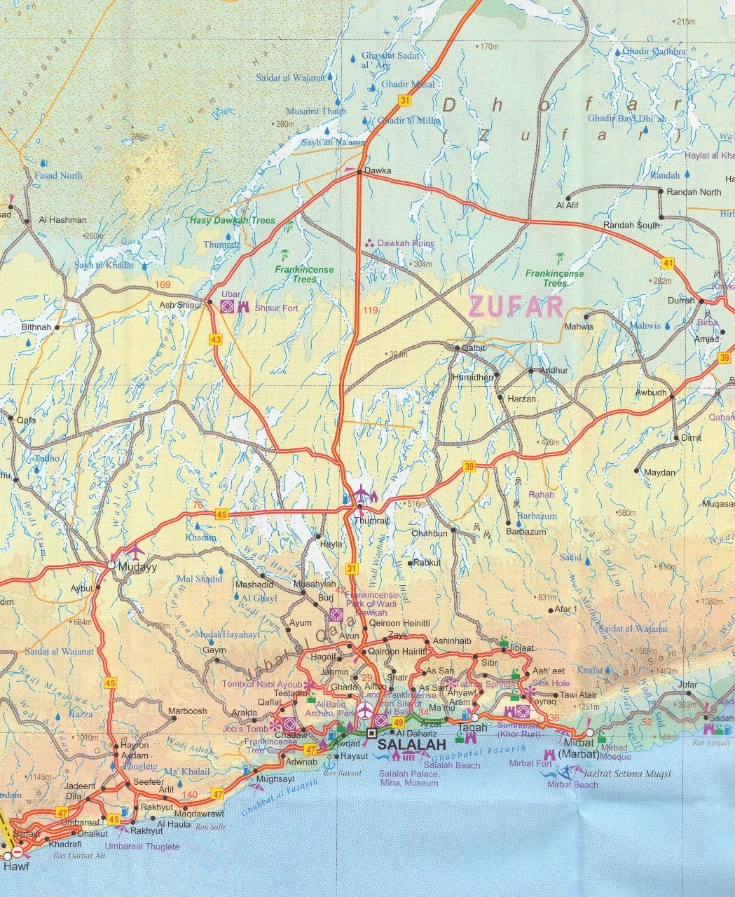Oman & Yemen ITMB Map - Image 4