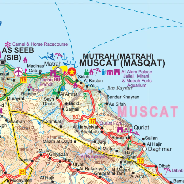 Oman & Yemen ITMB Map - Image 6