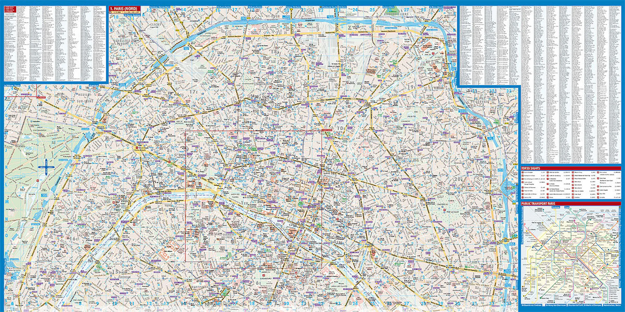 Paris Borch Folded Laminated Map - Image 3