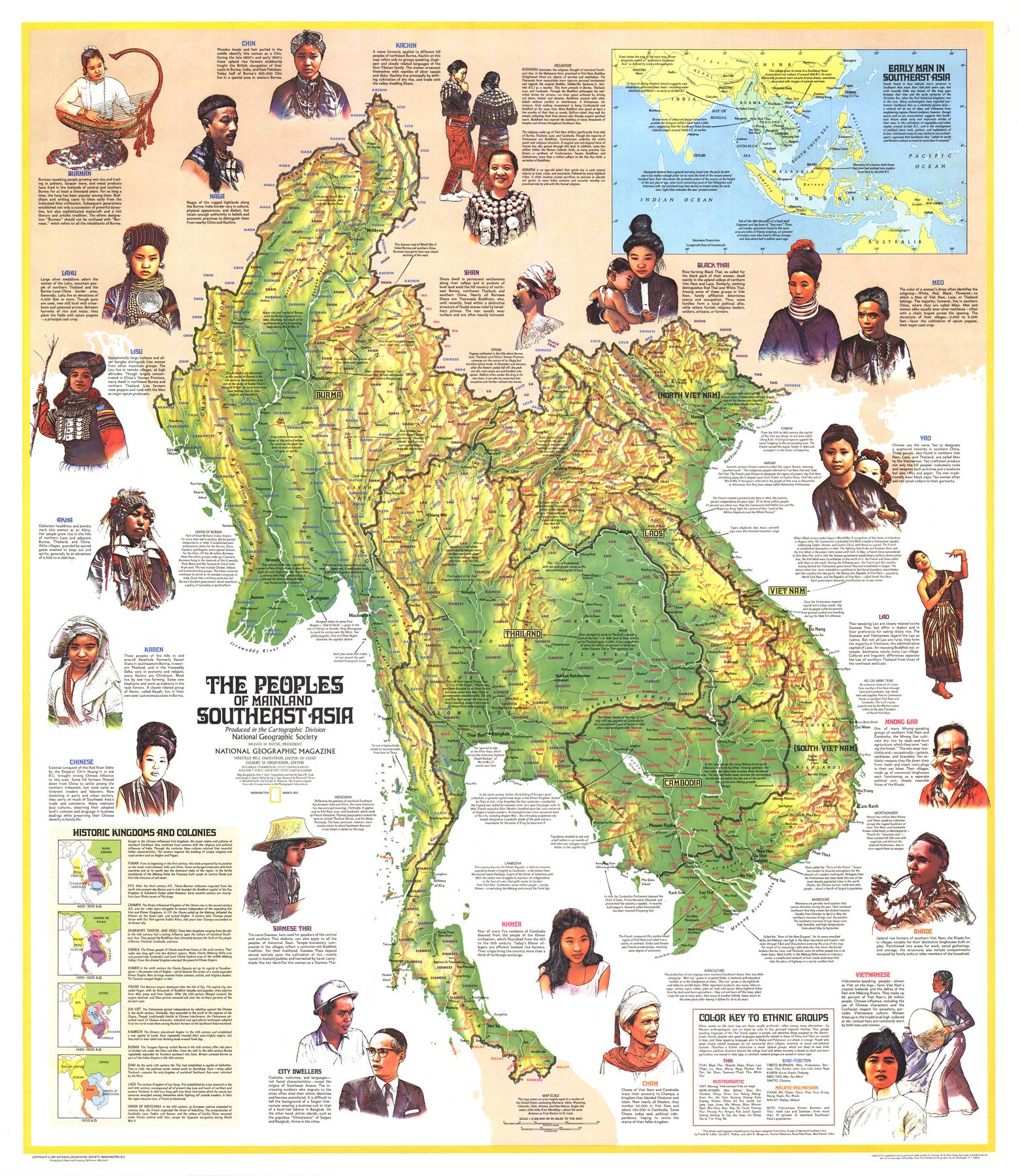 Peoples of Mainland Southeast Asia - Published 1971 by National Geographic
