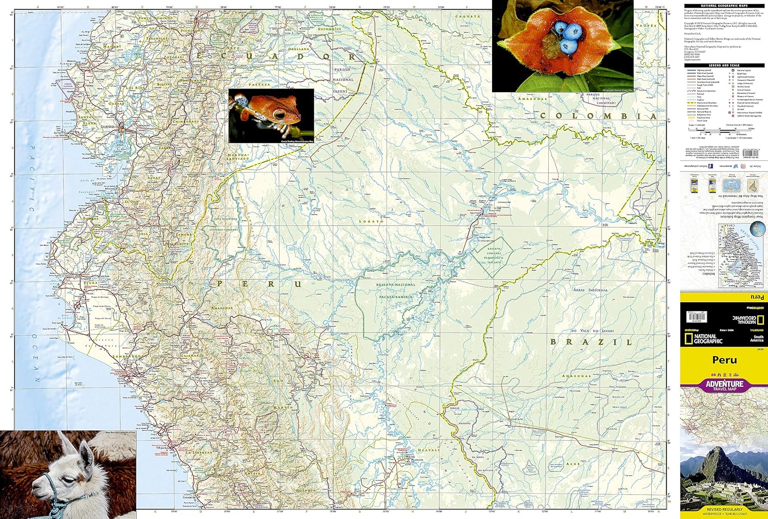 Peru National Geographic Folded Map - Image 2