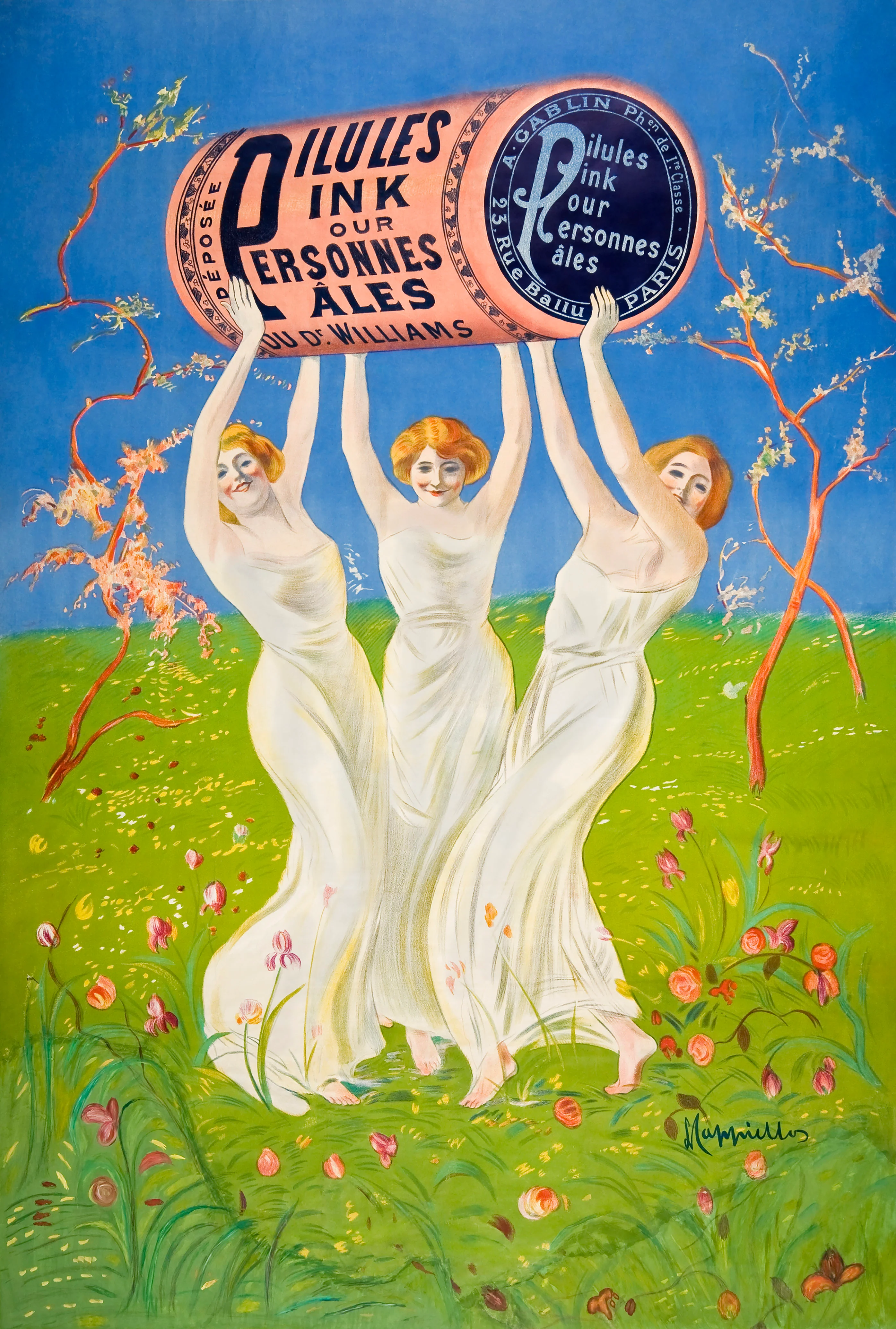 Pink Pills for Pale People (1910) by Leonetto Cappiello