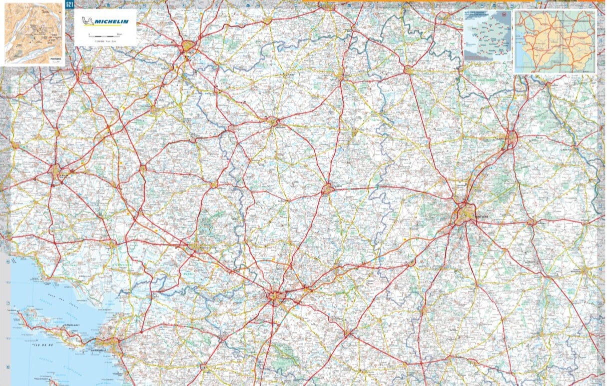 France Poitou-Charentes 521 Michelin Map - Image 3