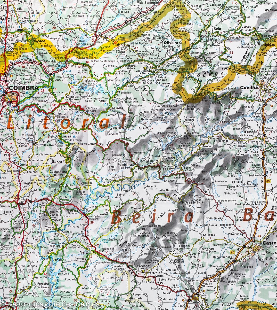 Portugal Central Michelin Map 592 - Image 4