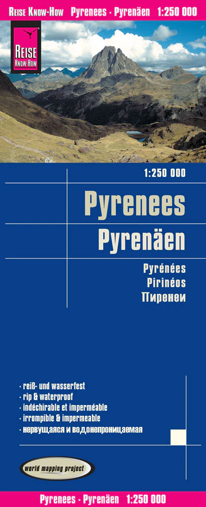 Pyrenees Folded Travel Map – Reise Know-How